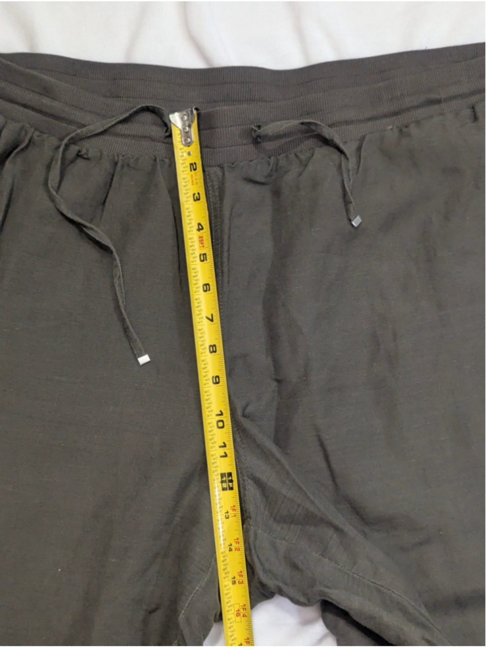 Lane Bryant Linen Cropped Pants Olive Size 22 24 - Picture 7 of 10